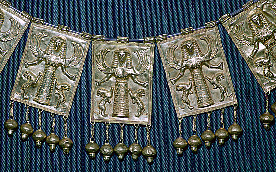 希腊,黄金,胸饰,铭牌,公元前7世纪,艺术家,未知