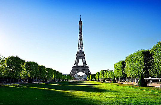 埃菲尔铁塔,风景,巴黎,法国