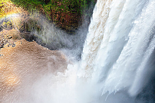 南美,圭亚那,瀑布,风景,水,落下