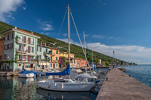 港口,加尔达湖,威尼托,意大利