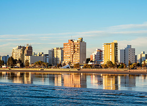 海滩,波多黎各,住宅区,丘布特省,巴塔哥尼亚,阿根廷,南美