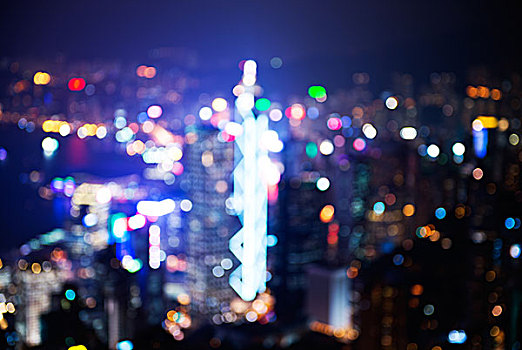 景观灯,顶峰,维多利亚,香港
