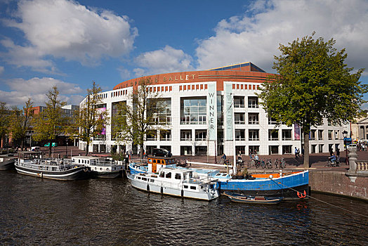 歌剧院,荷兰,国家,运河,阿姆斯特丹