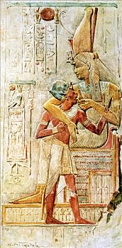 埃及人,象形文字,阿比杜斯,埃及,艺术家,沃尔特