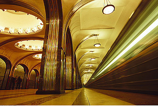 地铁站,莫斯科,俄罗斯