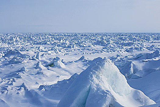 美国,阿拉斯加,希望,楚科奇海,冰冻,风景,浮冰,雪,上方,海洋,海冰,动感,风,罐,危险,旅行,冰