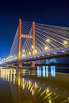 吉林市夜景临江门大桥