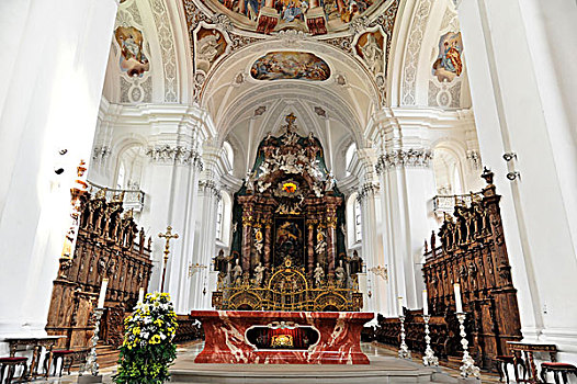 主祭台,大教堂,巴登符腾堡,德国,欧洲