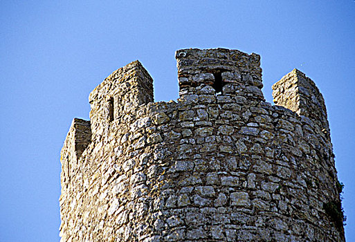 葡萄牙,奥比都斯,圆形,塔,城堡,12世纪