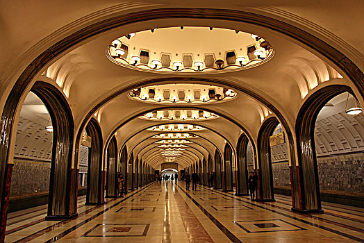 莫斯科地铁站台