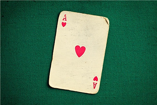 老式,纸牌,绿色,赌场,桌子
