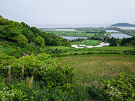 九龙山,海岛游艇码头,高尔夫,旅游山庄