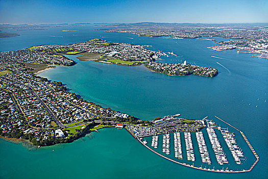 码头,港口,奥克兰,北岛,新西兰