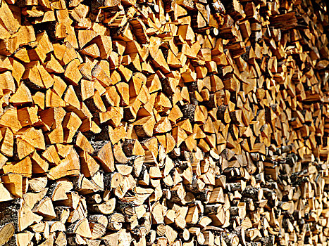 一堆,木头,瑞典