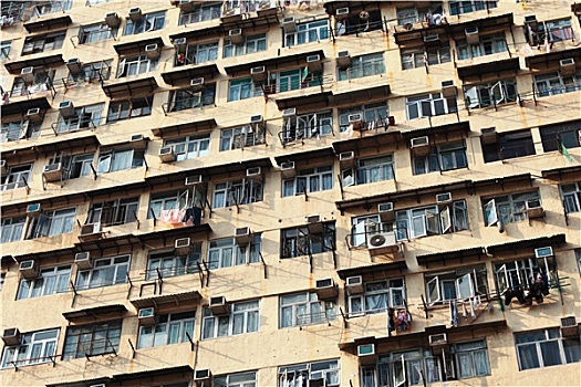 老,公寓楼,香港