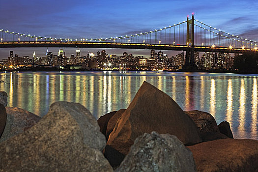 桥,曼哈顿,纽约,美国