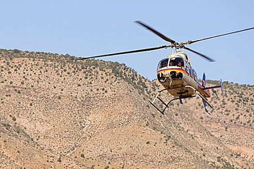 亚利桑那,美国,直升飞机,降落,筏,大峡谷