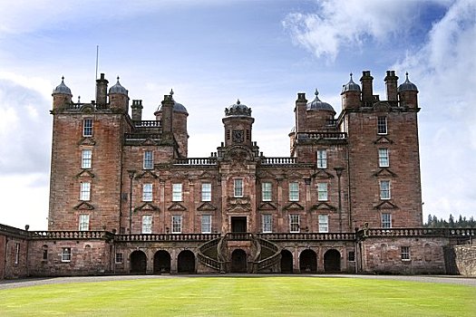 苏格兰,邓弗里斯,城堡,样板,迟,17世纪,文艺复兴时期建筑,家,局部,著名,艺术,收集