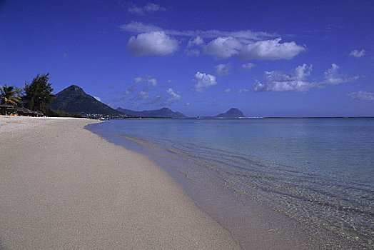 毛里求斯,白沙滩,海滩风景
