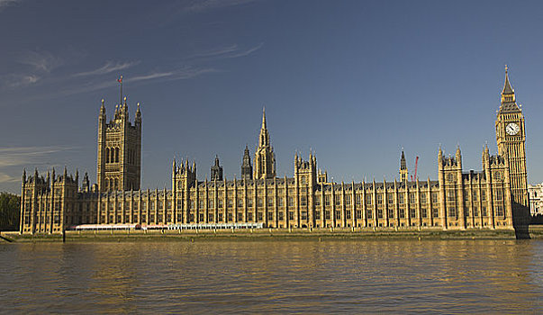 英格兰,伦敦,威斯敏斯特,议会大厦,威斯敏斯特宫,北方,堤岸,泰晤士河
