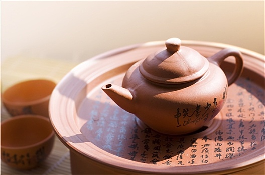 中国,陶瓷,茶壶,杯子