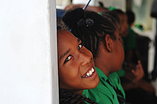 dominica,roseau,schoolchildren,excited,in,the,boat,during,unicef,-,environmental,network,whalewatching