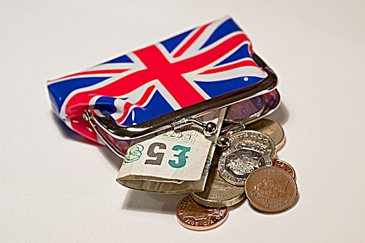 英国国旗,钱包,英国,钱