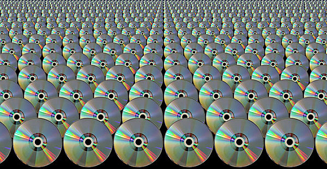 cd,排列,排,光盘
