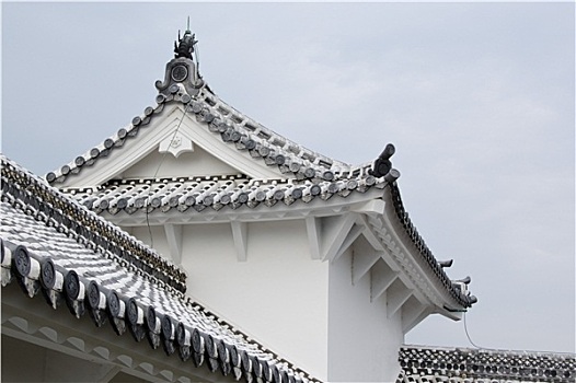 特写,传统,日本,建筑