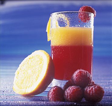 树莓,橙汁