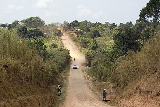 土路,乌干达,非洲
