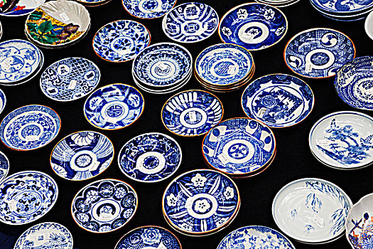 陶器,展示,老式,市场,东京,国际,日本