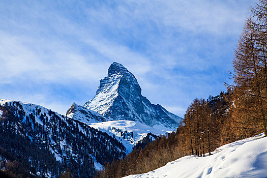 风景,马塔角,山,策马特峰,瑞士