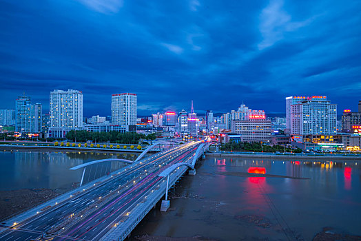 吉林省延吉市夜景