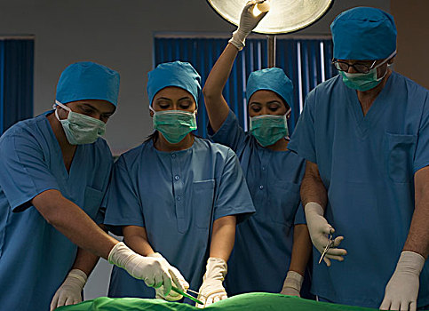 外科,表演,外科手术,手术室,印度