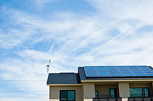 房子,太阳能电池板