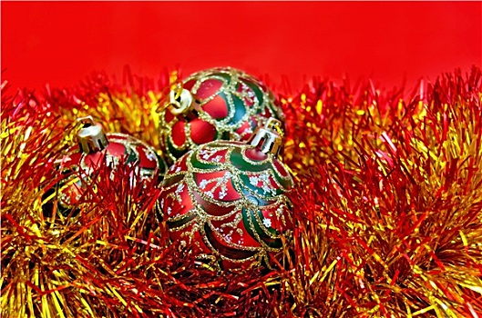圣诞节,红色,球,闪亮装饰物