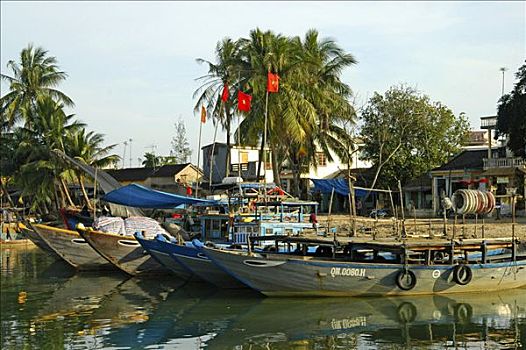 船,港口,惠安,越南