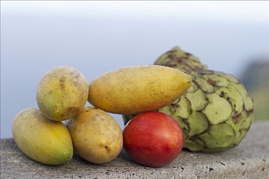 香蕉,西番莲果,水果,马德拉岛