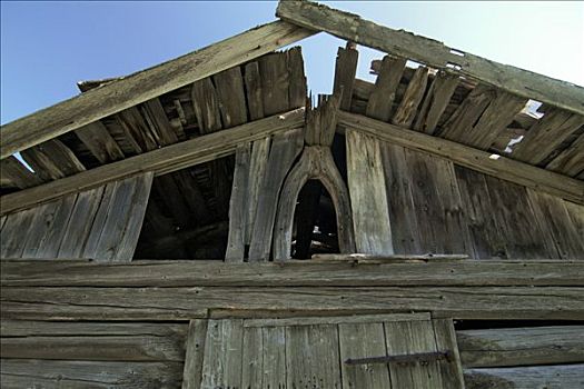 小屋,谷仓,山谷,靠近,锡菲尔