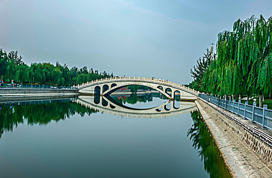 天津景点风光－杨柳青,小河石桥