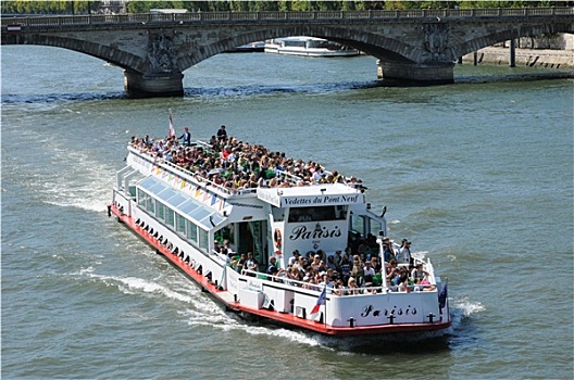 小船,赛纳河,河,巴黎