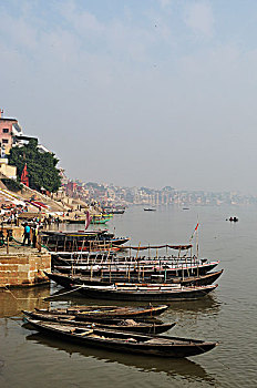 恒河,瓦腊纳西,地区,北方邦,印度