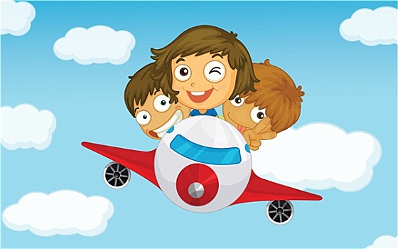 儿童,飞机