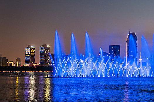 南京玄武湖夜景