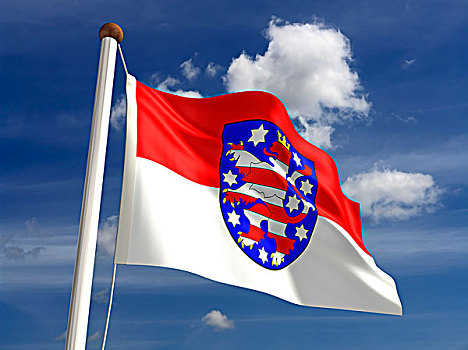 图林根州,旗帜,德国