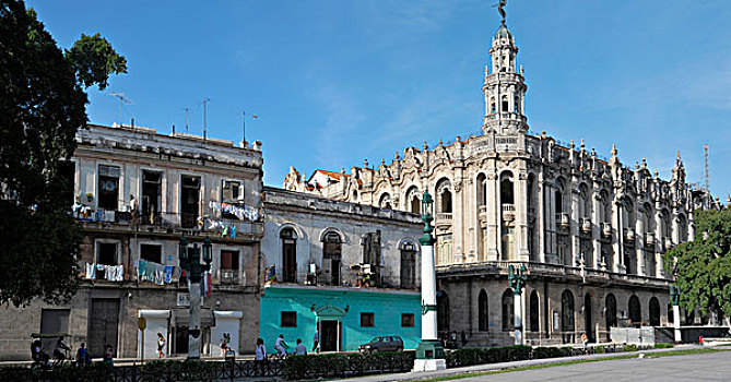加勒比,古巴,哈瓦那,哈瓦那旧城,荒废,建筑,奶奶