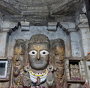 浮雕,城堡,6世纪,拉贾斯坦邦,印度