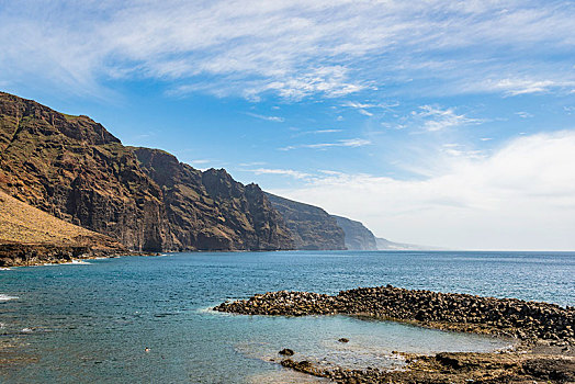 悬崖,风景,特内里费岛,加纳利群岛,西班牙,欧洲