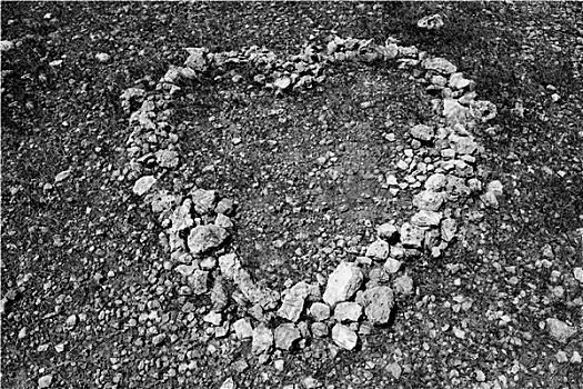 心形,爱情象征,石头